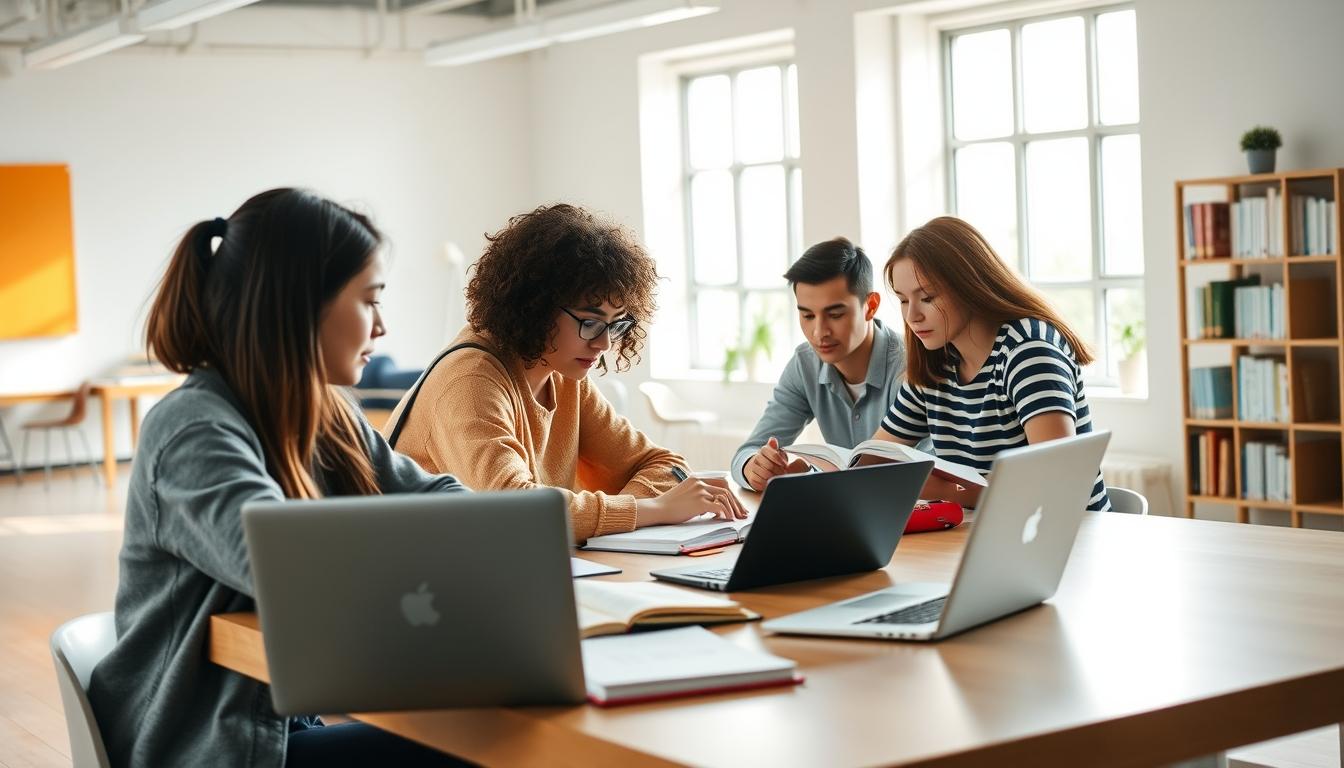 Digital learning platform with online study materials